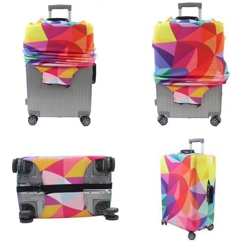 Thicker Travel Luggage Covers with Luggage Tag For Suitcase Tsa Approved (F2488 / S)