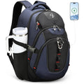 Design Travel Laptop Backpack for Men with USB SD803 (Black/Blue / Standard)