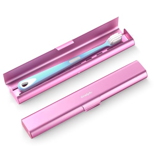 Aluminum Toothbrush Travel Case (Pink / 1 Pack (Standard))