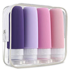 Travel Bottles for Toiletries (3 Ounces / Purple)