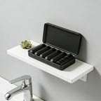 8 Pack Travel Bottles for Toiletries with Case (Black)