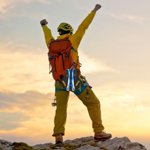 Shoe Holster For Backpack with Clip Hanger. Footwear Holder with a Carabiner for Sneakers (Yellow Neon / Medium)