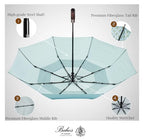 Folding Umbrella Real Wood Handle Pimlico Milky Blue (Pimlico Milky Blue)