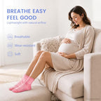 Ankle Compression Socks Women Men Plantar Fasciitis Relief 3 Pairs (X-Large / Pink+purple+light Blue+black+white(5 Pairs))