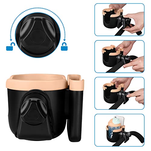 Stroller Cup Holder with Phone Holder (Mix Pink)