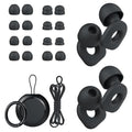 2 Pairs of Ear Plugs for Sleeping (Black)