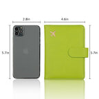 Premium Leather Passport Holder Covers Case (AU-Grass green)