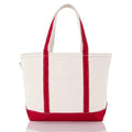 Medium Classic Canvas Tote Bag for Women (Blank: Red)