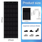 40 Pocket Over The Door Shoe Organizer (black / 77" x 27")