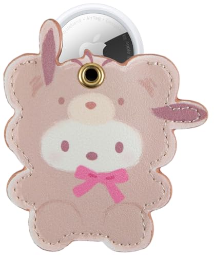 x Sanrio Keychain Case Compatible with Apple AirTag (Latte Bears - Pochacco)