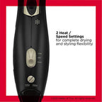 1875W Compact Folding Handle Hair Dryer (Gold/Black / 1 Count (Pack of 1))