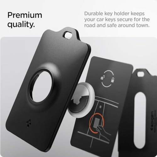 Air Fit Key Card Holder Designed for Tesla with AirTag Slot (Carbon - AirTag Slot)
