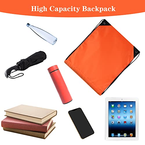 20 Colors Drawstring Backpack Bags Sack Pack Cinch Tote Sport Storage Polyester Bag for Gym Traveling (Multicolor)