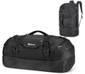 Convertible Duffel Backpack Multi Size Weekender Gym Bag Black 55L (55L / Black)