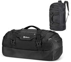Convertible Duffel Backpack Multi Size Weekender Gym Bag Black 55L (55L / Black)