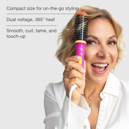 GoGo Mini Heated Round Brush (Retro Floral)