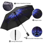 Compact Travel Umbrella ((Starry sky) / 44 inches)