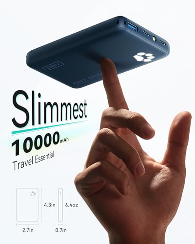 10000mAh 45W Fast Charging Portable Charger (Blue)