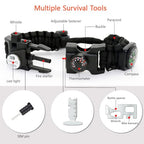 20 in 1 Paracord Bracelet (Black 1PC)