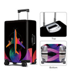 Colorful Airplane Luggage Cover Washable Suitcase Protector Anti (Colorful airplane / S(20-22inch suitcase))