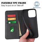 Custom Flip Phone Case for Apple iPhone 17 (Black-D)