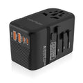 Voltage Converter Universal Travel Adapter (2 USB A+2 USB C(PD20W)(Voltage Converter) / Black)