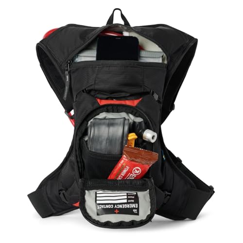 MTB Hydro Hydration Pack with Hydration Bladder (3L, Black/Red)