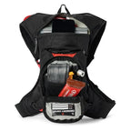 MTB Hydro Hydration Pack with Hydration Bladder (3L, Black/Red)
