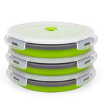 1200ml Large Collapsible Meal Prep Containers (green)