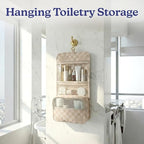Compression Packing Cubes for Women (2. Neutral Checker / Deluxe Set (4 Cubes + Toiletry & Laundry Bags))