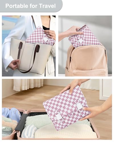 Hanging Toiletry Bag (02 Checkboard Purple / Small)