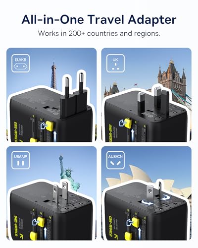 45W European Travel Plug Adapter (45W / Black)