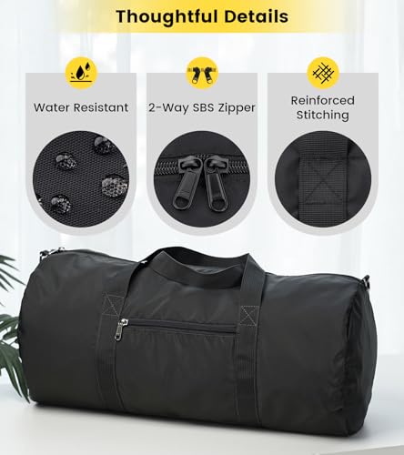 28 Inches Foldable Gym Bag (28 Inches Black / 28 INCHES)