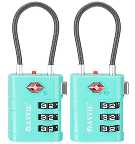 TSA Approved Luggage Locks (CYAN)