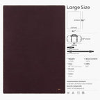 100% Wool Blanket (Plum / Large)