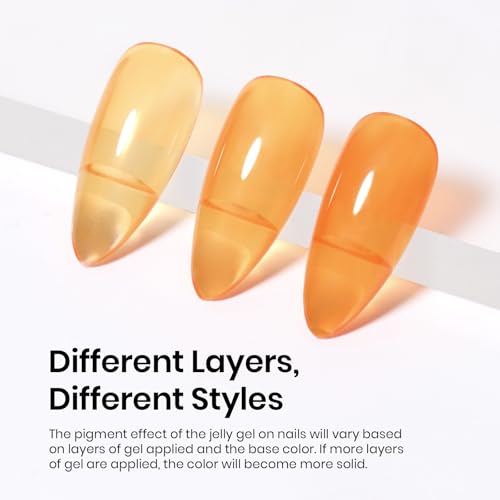 Beetles Orange Gel Nail Polish (M - Sheer Orange | Orange Burst-f574)