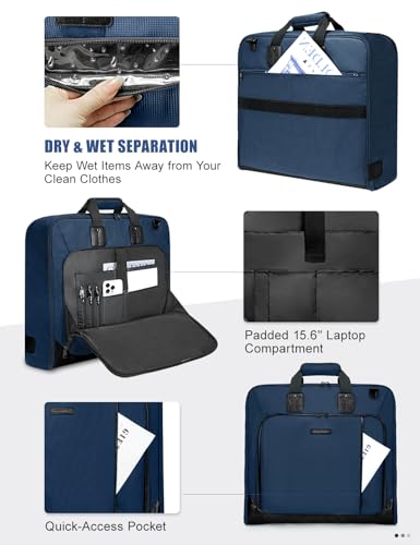Garment Bag for Travel (Blue / Large)