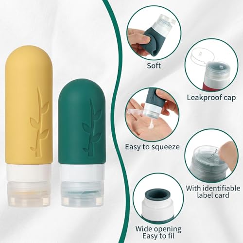 Travel Bottles Kit (Wine Red)