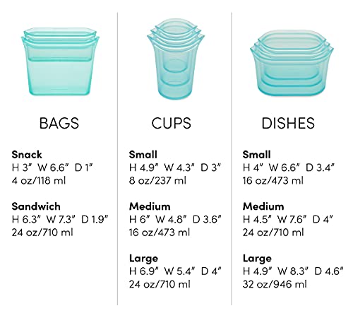 Reusable Food Storage Containers Full Set of 8 Lavender (Lavender / 8 Piece Set)