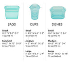Reusable Food Storage Containers Full Set of 8 Gray (Full Set of 8 / Gray)