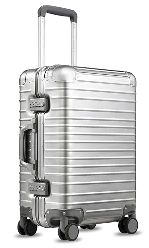All Aluminum Carry On Suitcase (Silver / Carry-On 20-Inch)