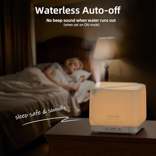 Essential Oil Diffuser for Home Large 700 ml Humidifier (White)