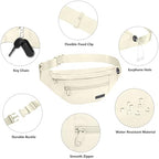 Crossbody Bag Fanny Pack for Women Travel Essential with Adjustable Strap (Beige / Large)