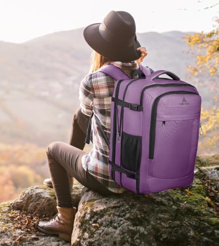 Carry On Backpack Airline Approved (Purple / 17.3 Inch (20''x13''x10''))