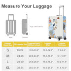Travel Sticker Luggage Cover (#139 / M(fits 24-26Inch suitcase))