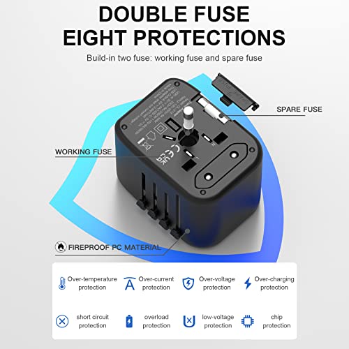 Universal Travel Adapter (Black)