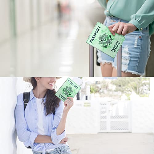 Passport Holder for Travel Essentials (Green / Simplicity)