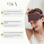 Adjustable 100% 22 Momme Mulberry Silk Sleep Mask (Sky Blue / 1 Count (Pack of 1))