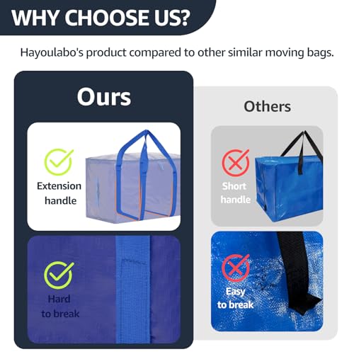 Moving Bags Heavy Duty Extra Large (Blue / 8 Pack)
