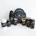 LunchTote Zippered Bag Insulated Neoprene Caddy (Koi Garden / X-Large 6.5 Quart Lunch Tote)